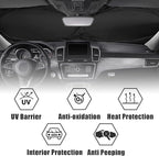 Mountains and Forest Car Windshield Sun Shade Foldable Sunshade Front Window Cover Sun Visor Protector Accessories (59x27.5 inches)