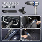Mini Vacuum Cleaner, 2 in 1 27000PA Brushless Car Vacuum &250000RPM Air Duster 9000mAh Battery Air Blower Wireless Handheld Vacuum for Car,Office and Home (25Kpa)