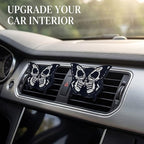 Car Air Fresheners Vent Clips, Car Diffuser Vent Clip, Car Decoration Cute Car Interior Decor, Car Accessories for Women (2 Pcs Black Butterfly)