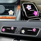Frienda 8 Pieces Daisy Flower Air Freshener Cute Flower Car Clips Air Vent Clip Car Accessories Interior Decor for Women Girls Charm Colorful Air Vent Decorations(Sweet Colors)