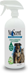 No Scent Crate Kennel & Floor Cleaner for Dog Run, Cat Carrier, Hard Surface Pet Odor & Stain Management (32 Fl Oz / 946 mL)