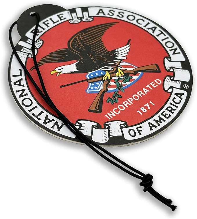 Elektroplate Officially Licensed National Rifle Association NRA (Classic Disk and Heritage Styles) Automotive Hanging Air Fresheners 3.6" for Vehicles | Artic Blast Scent 6-Pack