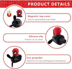 Car Air Freshener Cute Cartoon Hero Pilot Car Diffuser Rotating Propeller Automotive Air Outlet Fan Creative Car Perfume Decoration Men Cool Car Accessories