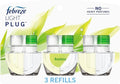 Febreze Plug In Air Freshener, Odor-Fighting Scented Oil Refill, Air Fresheners for Home and Bathroom and Kitchen, Long Lasting for Strong Odors, Light Bamboo Scent, 0.87oz Refills, 3 Count