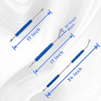Pressure Washer Extension Wand, 17 Inch Stainless Steel Pressure Washer Wand with Slip Resistant Plastic Protective Cover, 1/4'' Quick Connect, 2 Pack