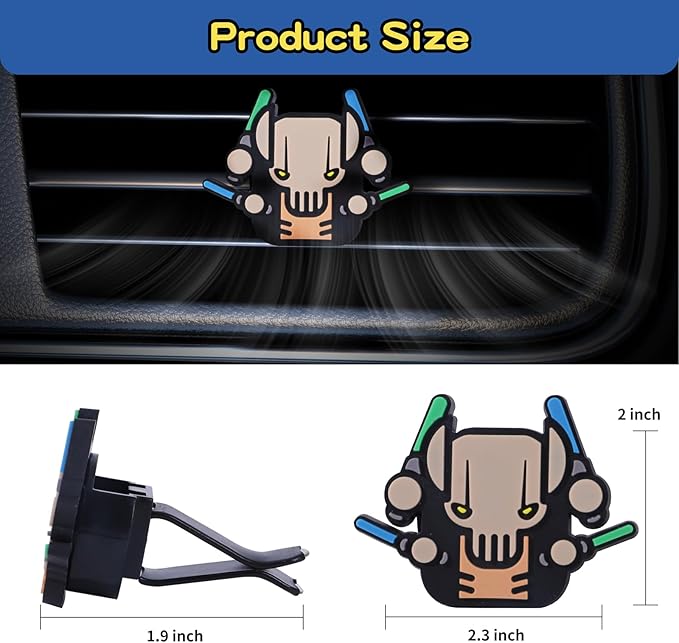 Air Vent Decoration - Cute Super Hero Decorative Vent Clip for Cars, Bedroom or Office (Starwar Pack)