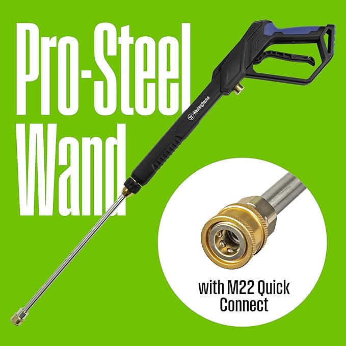Westinghouse WPX3200e Electric Pressure Washer, 3200 Max PSI and 1.76 Max GPM, Induction Motor, Onboard Soap Tank, Spray Gun and Wand, 5 Nozzle Set, for Cars/Fences/Driveways/Homes/Patios/Furniture