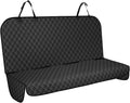 Backseat Cover for Dogs, Waterproof and Non-Slip Pet Bench Seat Covers, Car Seat Protector for Back Seat, Universal Size Rear Car Seat Cover Fits Cars, Trucks and SUVs, M-Black