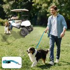 Golf Cart Dog Seat Leash, Pet Dog Seat Belt Harness for Golf Cart, with Adjustable Straps, Prevents Falls & Injuries, Blue