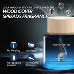 Car Air Freshener 50ML (1.7 FL OZ) Car Air Fresheners Diffuser, Amber Vanilla Fragrance Oil Car Air Freshner, 180+ days Long Lasting Car Perfume, Wooden Cup Design, Made in USA