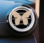 Dotesy 2 Pack Bling Bling Butterfly Air Vent Clips Crystal Butterfly Car Air Fresheners Vent Clips Diamond Cute Car Interior Decor for Women (Champane)