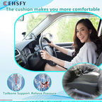 Memory Foam Seat Cushions Coccyx Pad Thicken Widen Strong Support and Comfort for Office Chairs, Car Seat, Dining Gaming Chairs, Wheelchairs.