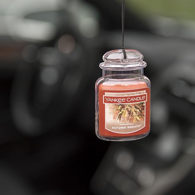 Yankee Candle Car Jar Ultimate, Autumn Wreath, 0.96 OZ (Pack of 12)