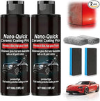 KOSIMI 2 PCS Quick Effect Coating Agent, Nano-Quick Ceramic Coating Pro, 3.5 fl.oz Revolutionary Nano Spray for Car Detailing, for Dust-Proof Glass Effect and Lasting Luster
