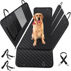 Vailge 100% Waterproof Convertible Dog Car Seat Covers, Waterproof Dog Seat Cover with Mesh Window, Heavy Duty seat Cover for Dogs, Dog car Hammock Pet Seat Cover for Cars Trucks suvs,Black,Standard