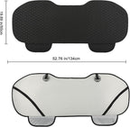 West Llama Linen Car Seat Covers,Bottom Seat Covers for Cars Include 1 Rear Bench Cover Universal Fits 90% Vehicles,SUVs,Cars,Sedans,Black
