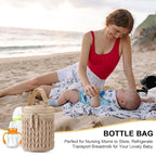 Accmor Breastmilk Cooler Bag, Insulated Baby Bottle Cooler Tote Bags for Nursing Mom Daycare