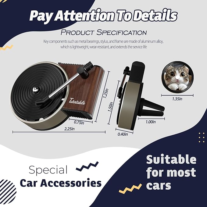 Sonloka Personalized Car Air Freshener, Car Vent Decoration, Unlimited Creativity, Double Sided Printing Customized Car Diffuser with Picture. (L, 6 Pcs CD)