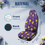GENANY Royal Whisky Car Seat Covers Set of 2, Breathable Front Seat Covers for Truck Sedan SUV, Purple Car Accessories, Wine Themed Gift for Women Men
