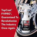 TopCoat F11PRO Starter Kit - The Most Advanced Water-Based Ceramic Coating for Cars, Motorcycles, and More - Includes 16 oz F11PRO Spray Bottle, 2 oz Travel Bottle, and 2 Microfiber Towels