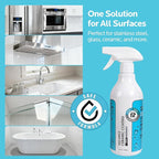 Ceramic Coating Spray for Stainless Steel & Glass - Fingerprint & Water-Spot Repellent, Long-Lasting Surface Protection for Kitchen & Bath (500ml)