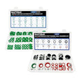 390 PCS Air Conditioning Compressor O Rings and 120 PCS A/C Sealing Washers Kit, 30 Size Air Conditioning Compressor Port Gasket, Repairs Automotive Air Conditioning Systems Bonded Washer