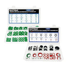 390 PCS Air Conditioning Compressor O Rings and 120 PCS A/C Sealing Washers Kit, 30 Size Air Conditioning Compressor Port Gasket, Repairs Automotive Air Conditioning Systems Bonded Washer