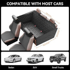 Back Seat Extender for Dogs – Waterproof Dog Seat Cover for Back Seat with Door Protection, Easy to Use and Clean, Hard Bottom, Holds 420 lbs Dog Hammock for Cars, SUVs & Small-Size Trucks