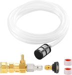 RIDGE WASHER Downstream Injector for Pressure Washer, Chemical Power Washer Injector kit, 10 Feet Soap Tubing with High Pressures Soap Injectors, 3/8’’ Quick Connect, 3-5 GPM