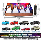 Socira Funny Penguin Car Windshield Sun Shade Umbrella Foldable Sunshade for Front Window Auto Windshield Sunshade Covers Car Accessories Protect from Sun Rays Heat 57'' X 30''