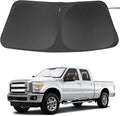 Windshield Sun Shade Custom Fit for 2008-2016 Ford F250 F350 Super Duty 2Dr Regular Cab,4Dr Super Crew Cab,Super Cab Accessories Foldable Sunshade Keep Car Cooler