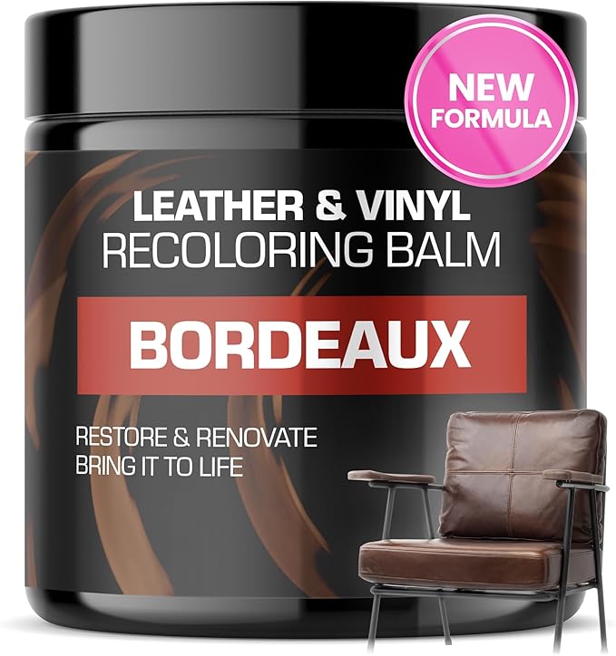 FORTIVO Leather Recoloring Balm, Color Restorer, Scratch Remover, Couch Paint and Repair, Leather Balm for Couches