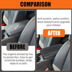 Center Console Cover for Santa Fe 2026 2025 2024 - Soft Armrest Pad Cushion Middle Console Cover for Hyundai Santa Fe 2024 2025 2026 Interior Accessories - Black