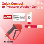 Tool Daily Foam Cannon for Pressure Washer, Original Soap Cannon for Car Washing, 5 Power Washer Spray Nozzles, 1/4 Inch Quick Connector