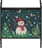 Snowman Bird Car Roof Storage Bag Car Seat Back Hanging Bag Premium Car Seat Organizer Inner Car Accessories Compatible with Most Vehicles