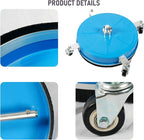 16" Pressure Washer Surface Cleaner with 4 Wheels, Coated Blue Stainless Steel Power Washer Surface Cleaner for Driveway Sidewalk Patio, 1/4" Quick Connector, 2 Extension Wand, 4000 PSI