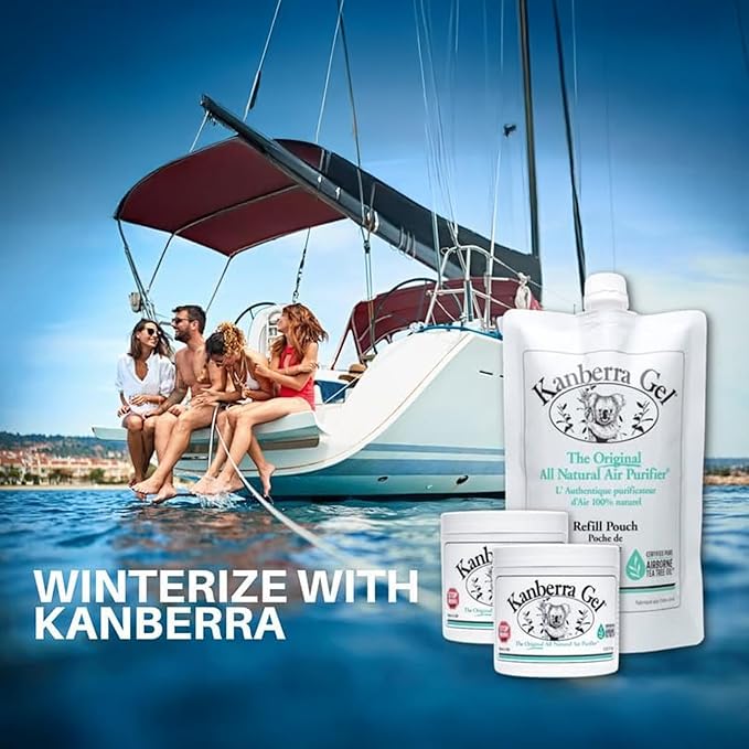 Kanberra Gel Refill Pouch 24oz - All-Natural Tea Tree Oil Odor Eliminator & Air Freshener for Home, Car, RV, Boat, Gym Bag | Eco-Friendly, Long-Lasting Formula, Safe for Pets and Family