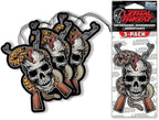 Paper Air Freshener Value Pack Skulls n Bullets