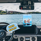 6pcs Custom Car Air Freshener with Picture Photo Logo Text - Double Sided Print - Personalized Gifts for Valentine's Day Birthday Anniversary