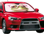 Funny Frog Car Sun Shade Windshield Sunshade Foldable Front Window Shield Cover for Truck SUV