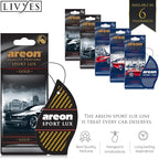 AREON Sport LUX SL03 Quality Perfume/Cologne Car Air Freshener, Platinum (Pack of 12)