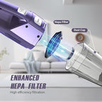 Handheld Vacuum Cordless – Car Vac Portable with 8KPA & Multi Accessories & Low Noise, Lightweight Hand Held Vacuum Cordless Rechargeable for Car/Home/Dust/Pet Hair, Mine Portable Vacuum