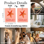 Coastal Animals Car Air Freshener 4 Pcs, Turtle/Shell/Octopus/Starfish Hanging Air Freshener for Cars Closet Drawer Books, Car Accessories Mirror Decor for women.