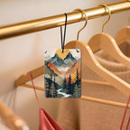 Mountain Landscape Car Air Freshener 4 Pcs, Nature - Themed Hanging Air Freshener for Cars, Closet, Drawer, Scenic Car & Home Decor for Nature Lovers, Gift for Outdoor Enthusiasts