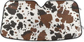 xigua Cow Print Car Windshield Sunshade Foldable Front Window Sun Visor Protector for Car,SUV,Truck - Keep Vehicle Cool,55 x 27.6 Inch (45)