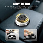 Wuyaoyao Car Air Freshener, Rotating Solar Energy Car Fragrance Diffuser, Long Lasting Automotive Scents Air Freshener Diffuser, Mini Aromatherapy Air Purifier for Most Vehicles(White, Cologne)