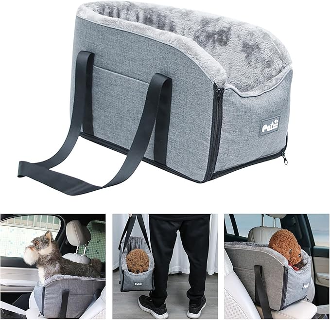 Cat for Car Console Puppies Carry Bag Outdoor Travel Shoulder Sightseeing Tote Safety Strap Pet Car Bed Dogs