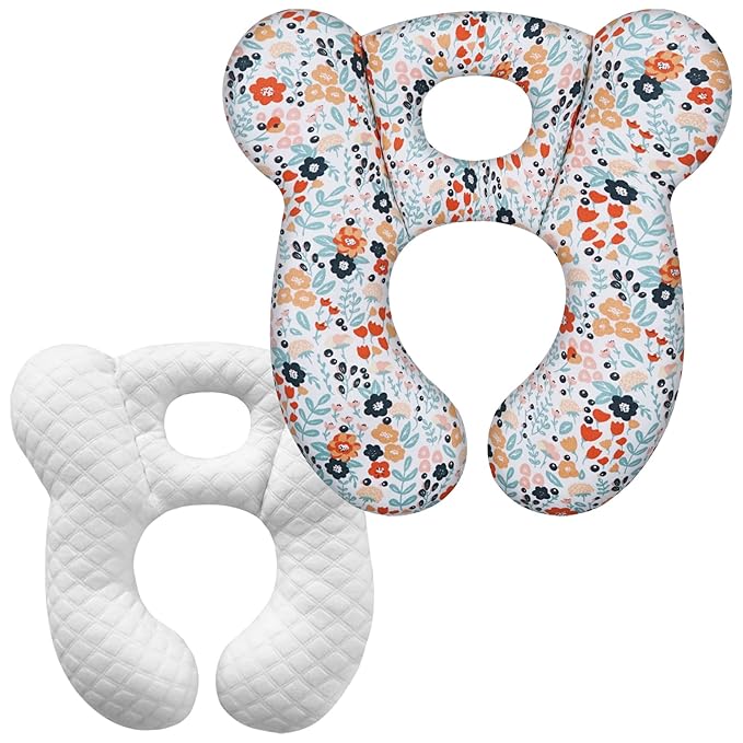 Baby Travel Pillow, Infant Kid's Cushion Soft and Skin Friendly for Car Seat, Pushchair and Stroller (Style M)