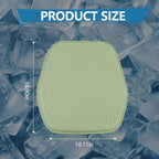 wuyaoyao Thin Gel Car Seat Cushion, Breathable Cooling Seat Cushions for Cars, Non-Slip & Comfortable Automotive Front Seats Cushion Pad for Driver, Chair Protector for Vehicle, Home, Office (Green)