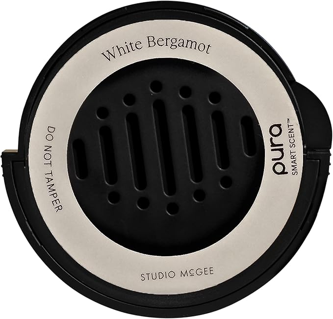 Pura and Studio McGee - Fragrance for Car Diffuser - Clean & Safe Luxury Scent Refill - Long-Lasting for 30 Days of Aroma - Must-Have Accessory- White Bergamot